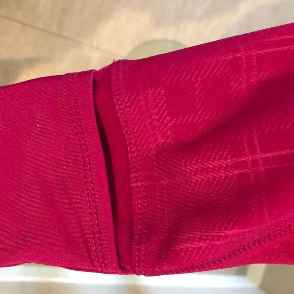 Running Room FIT-WEAR Athletic Long Sleeve High Zip Collared Top Pink Sz S NWOT - Picture 5 of 8